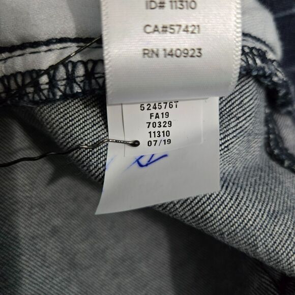 Ann Taylor Loft Size 12/31 Skinny Jeans Stretch Striped Modern - Picture 13 of 16